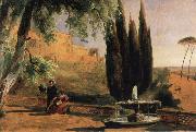 Carl Blechen, Park Terrace at Villa d-Este